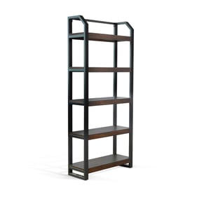 Purity Craft Allure Tobacco Bookcase with Metal Frame