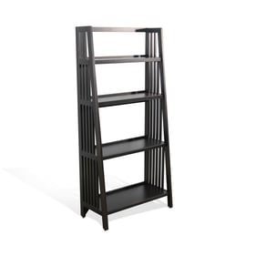 Purity Craft Elysia Black Walnut 60 Inch Folding Bookcase