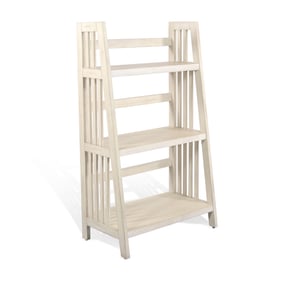 Purity Craft Rose White Marble 48 Inch Folding Bookcase