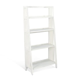 Purity Craft Rose White Marble 60 Inch Folding Bookcase