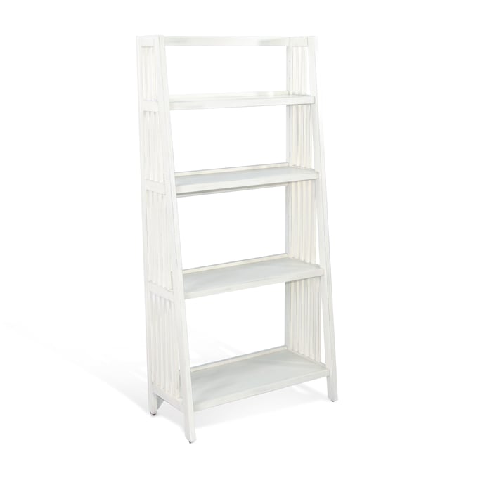 Purity Craft Rose White Marble 60 Inch Folding Bookcase 2839MW-60