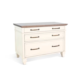 Purity Craft Rose White Lateral File Cabinet