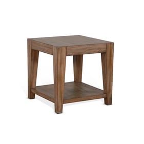 Purity Craft Eudora Natural Wood End Table