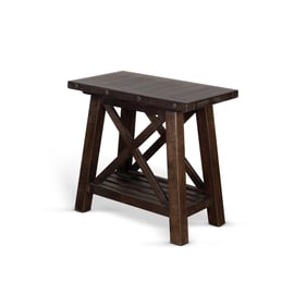 Purity Craft Norma Dark Brown Chair Side Table