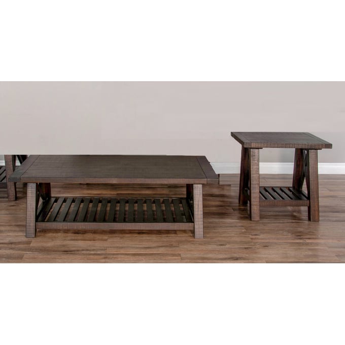 Purity Craft Norma Dark Brown 3pc Coffee Table Set 3156-OCT-S2