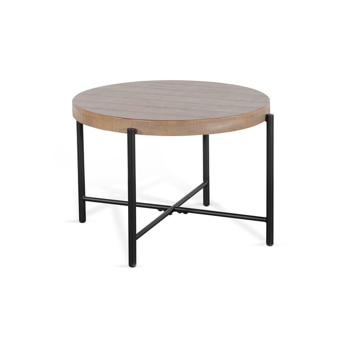 Purity Craft Rose Durango Brown 28 Inch Round End Table 3161WB-E