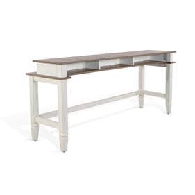 Purity Craft Onyx White Light Brown Console Table