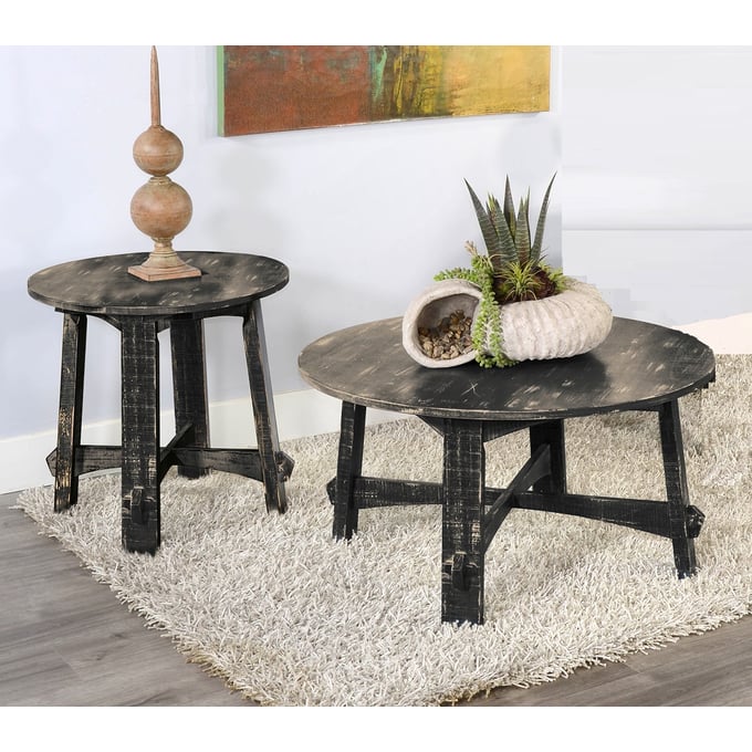 Purity Craft Selena Black Sand Coffee Table Set 3172-OCT-S1