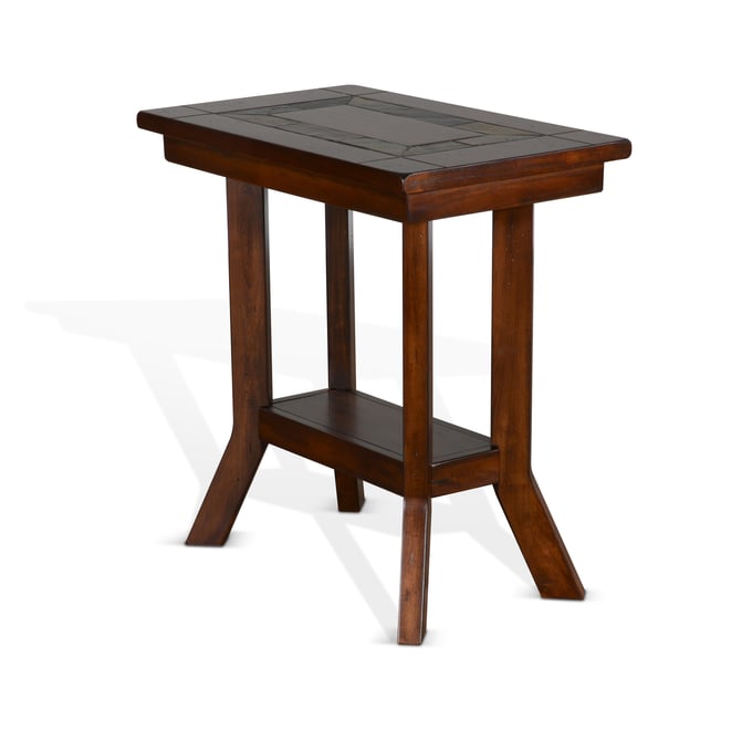 Purity Craft Seraphica Dark Brown Solid Wood Chair Side Table 3175DC2-CS