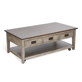 Purity Craft Evadne Gray 3pc Coffee Table Set