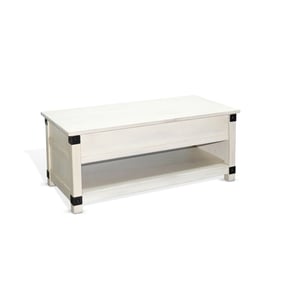 Purity Craft Drift White Coffee Table with Lift Top