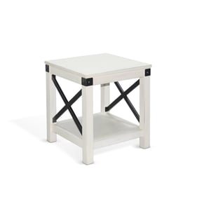 Purity Craft Drift White End Table