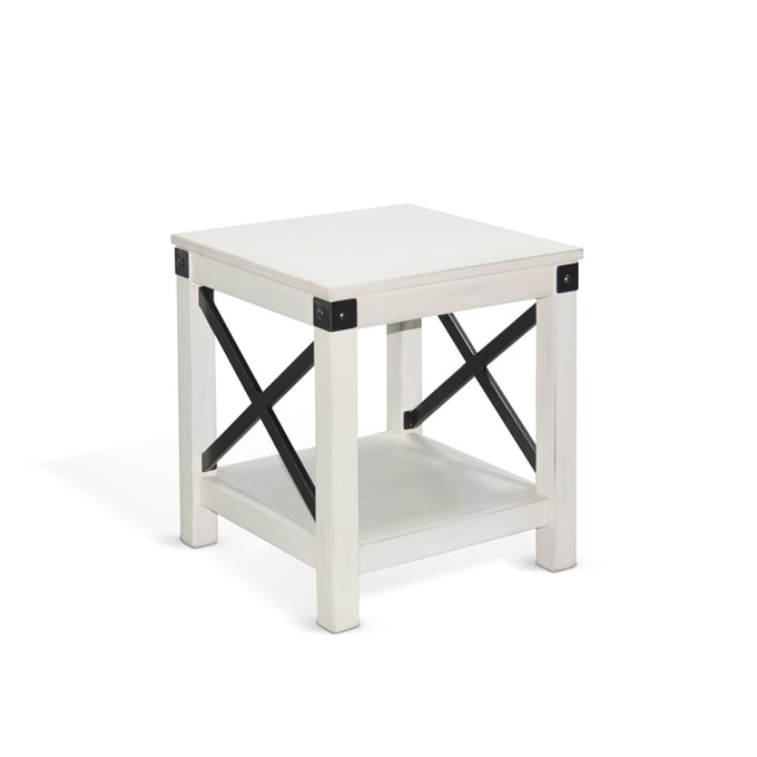 Purity Craft Drift White End Table 3185MW-E