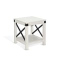 Purity Craft Drift White Wood End Table