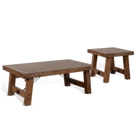 Purity Craft Eudora Natural 3pc Coffee Table Set