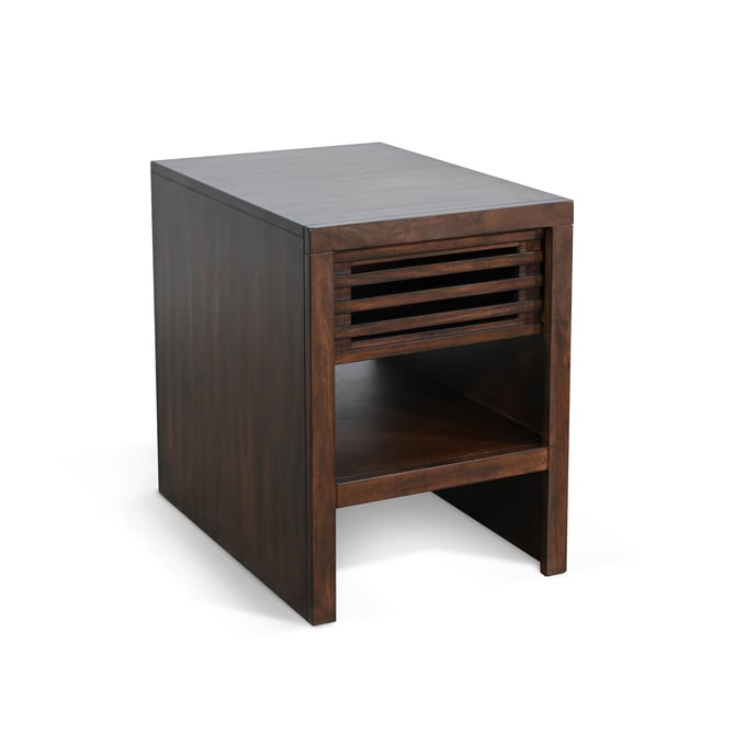 Purity Craft Rose Dark Brown Chair Side Table with Drawer 3192CB-CS