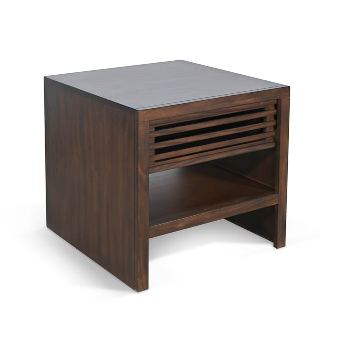 Purity Craft Rose Dark Brown End Table with Drawer 3192CB-E