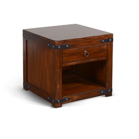 Purity Craft Seraphica Dark Brown One Shelve End Table