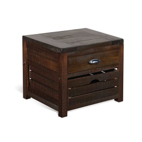 Purity Craft Allure Dark Brown End Table