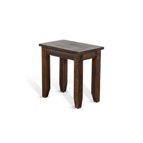 Purity Craft Allure Dark Brown Rectangle Chair Side Table