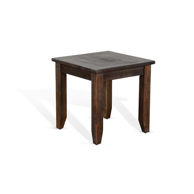 Purity Craft Allure Dark Brown Square End Table 3292TL-E