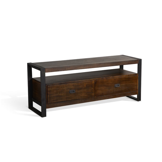 Purity Craft Allure Dark Brown Mahogany 64 Inch TV Console 3568TL2-64