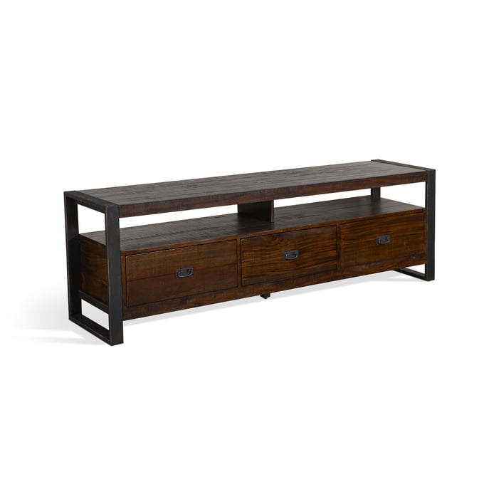 Purity Craft Allure Dark Brown Mahogany 78 Inch TV Console 3568TL2-78