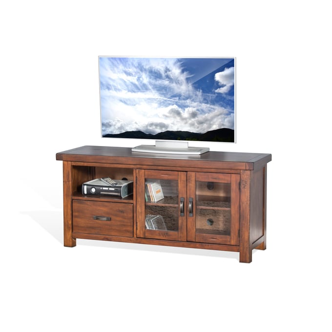 Purity Craft Lorelei Medium Brown 54 Inch TV Console 3609VM-54