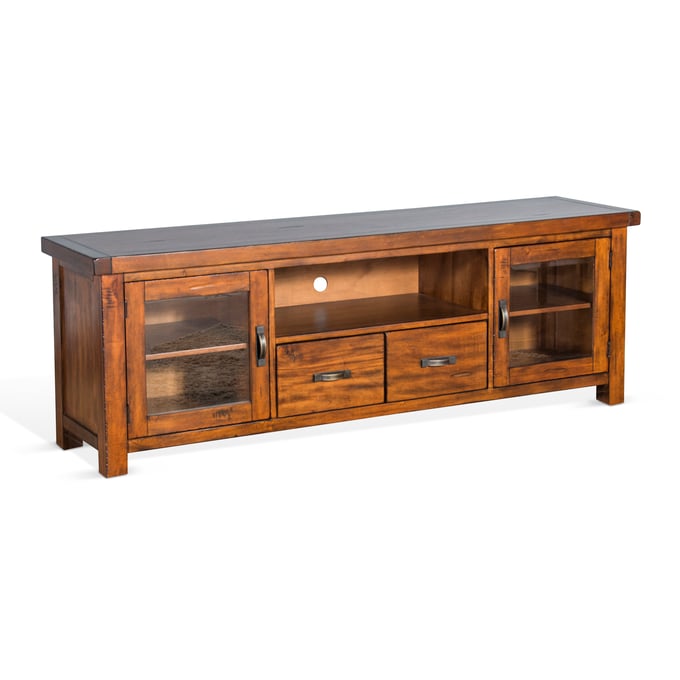 Purity Craft Lorelei Medium Brown 74 Inch TV Console 3609VM-74