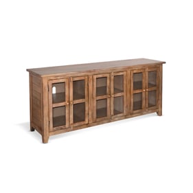 Purity Craft Eudora Taupe Brown 70 Inch TV Console