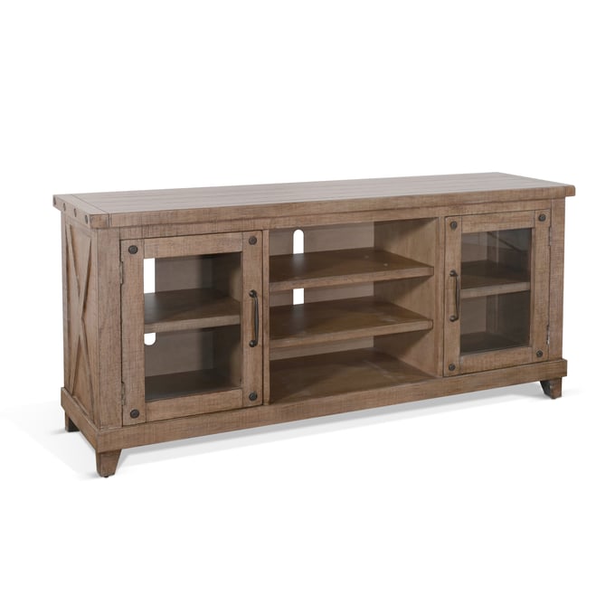 Purity Craft Norma Light Brown 64 Inch Media Console 3644DR-64