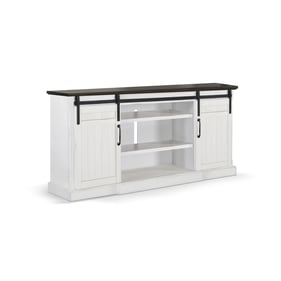 Purity Craft Zen White Dark Brown TV Console