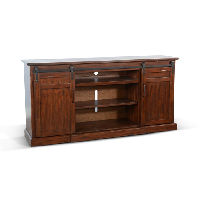 Purity Craft Lorelei Medium Brown 78 Inch TV Console 3648VM-A