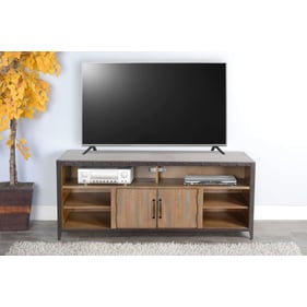 Purity Craft Rose Antique Brown Entertainment Center Wall