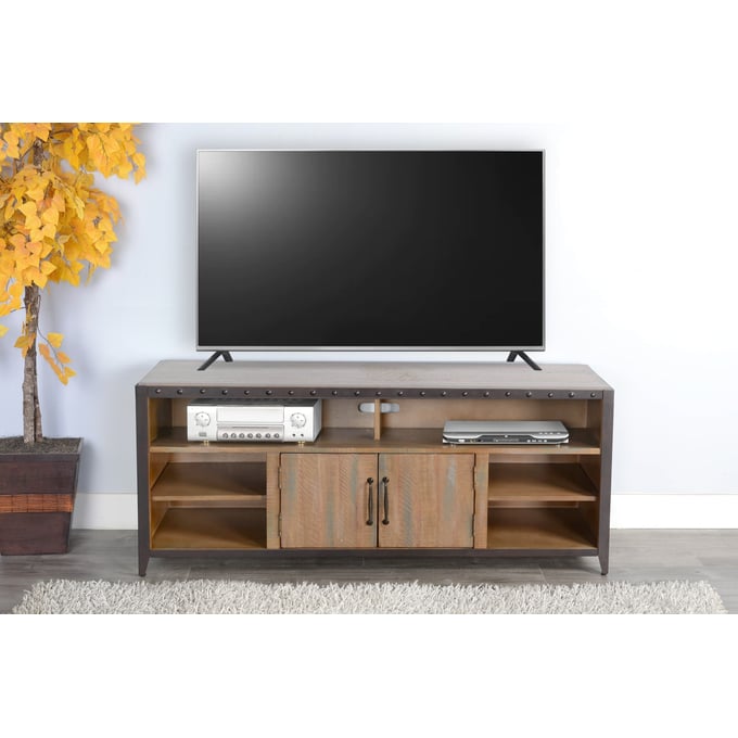 Purity Craft Rose Antique Brown Entertainment Center Wall 3654AB