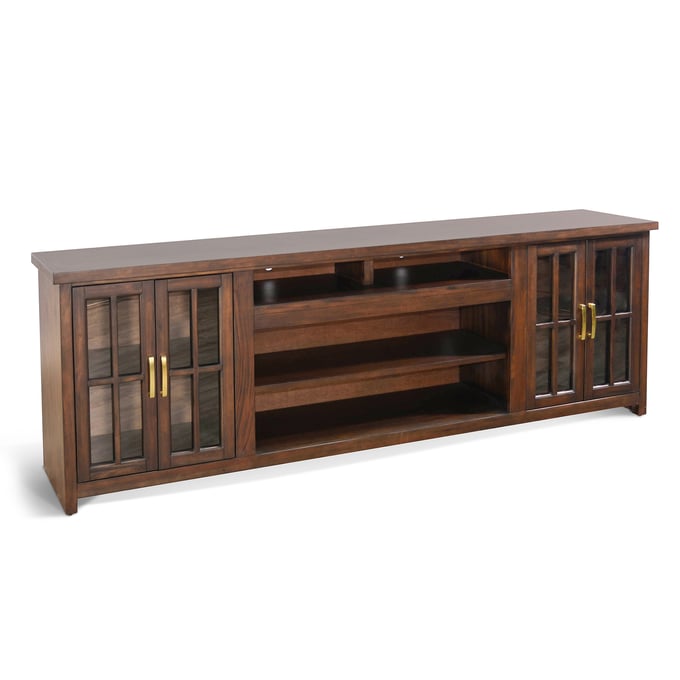 Purity Craft Rose Coffee Bean Crafted Wood Media Console 3662CB-98