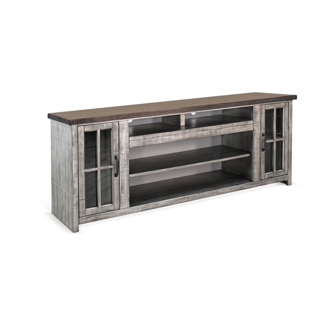 Purity Craft Evadne Tobacco Grey Media Console 3662TA-76