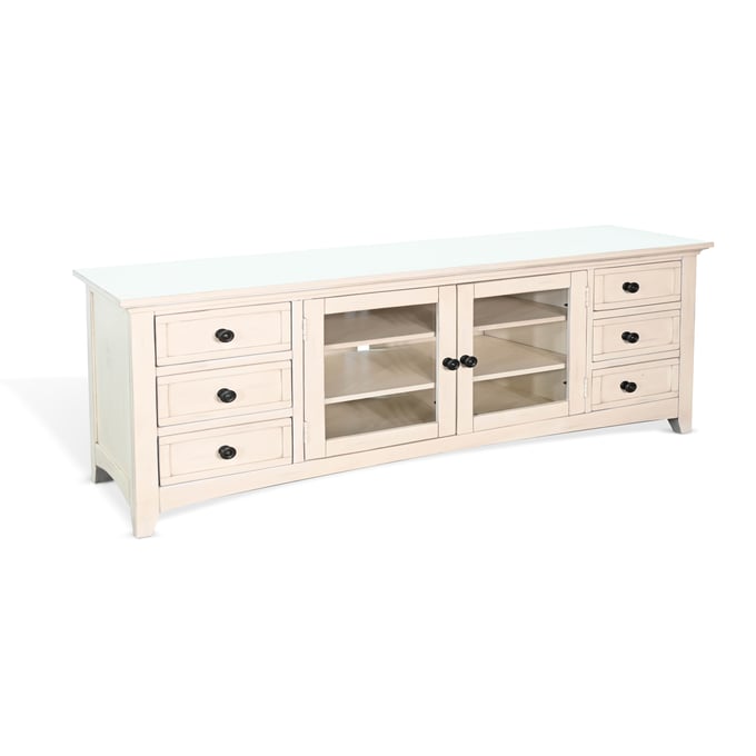 Purity Craft Rose White 82 Inch Media Console 3667MW-82