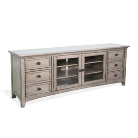 Purity Craft Rose Gray 72 Inch Media Console