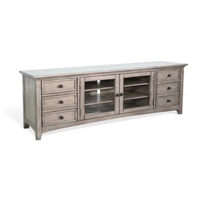 Purity Craft Rose Gray 82 Inch Media Console