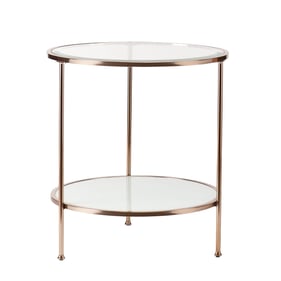 Southern Enterprises Risa Gold End Table