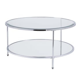 Southern Enterprises Risa Chrome Cocktail Table