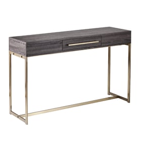 Southern Enterprises Akmonton Black Storage Long Console Table