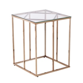 Southern Enterprises Nicholance Champagne End Table