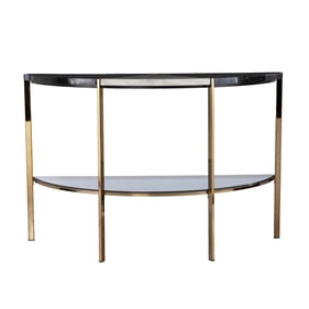 Southern Enterprises Cortinada Black White Console Table