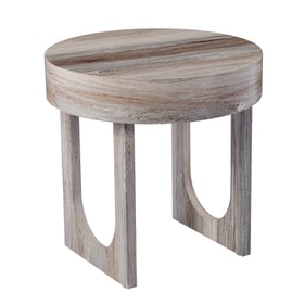 Southern Enterprises Chadkirk Brown Round End Table