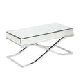 Ava Mirrored Cocktail Table - Chrome