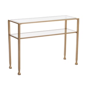 Southern Enterprises Jaymes Gold Console Table