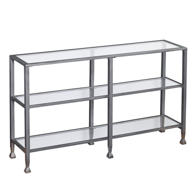 Southern Enterprises Jaymes Silver 3 Tier Console Table SNENT-CM0771