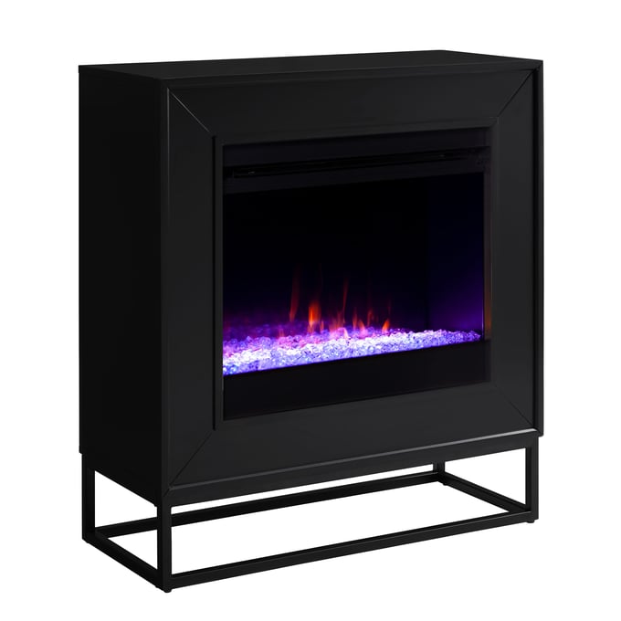 Southern Enterprises Frescan Black Fireplace SNENT-FC1063059